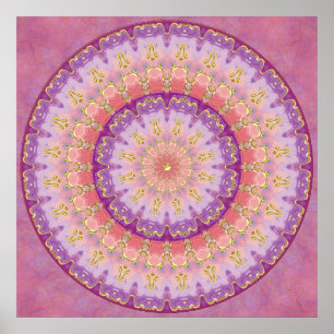Póster Summer Berry Mandala Poster