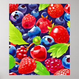 Póster Summer Berry Medley