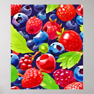 Póster Summer Berry Medley