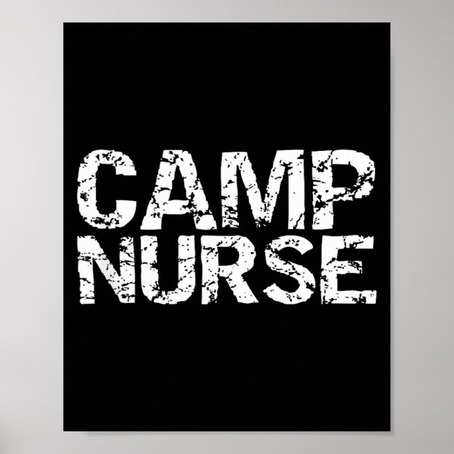 Póster Summer Camp Nurse Gift Appreciation Idea For Camp  (Frente)