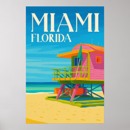 Póster Summer Holiday Destination Florida 