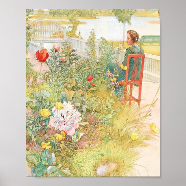 Póster Summer In Sundborn Por Carl Larsson (Frente)