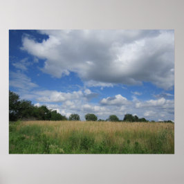 Póster Summer Iowa Prairie Poster