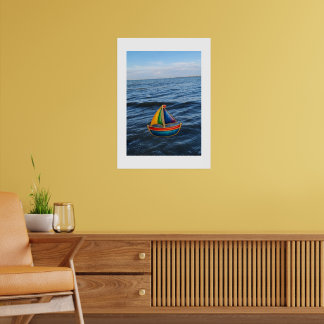 Póster Summer Sailboat — colors on a journey