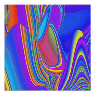 Póster Summerfeeling, Resumen 3D Rainbowart