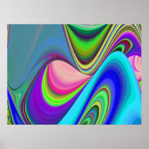 Póster Summerfeeling, Resumen 3D Rainbowart