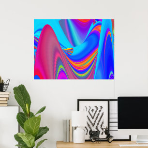 Póster Summerfeeling, Resumen 3D Rainbowart
