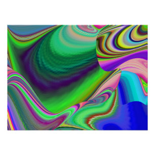 Póster Summerfeeling, Resumen 3D Rainbowart