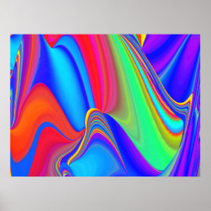 Póster Summerfeeling, Resumen 3D Rainbowart