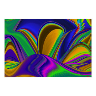 Póster Summerrainbow , Resumen del Rainbowart 3D