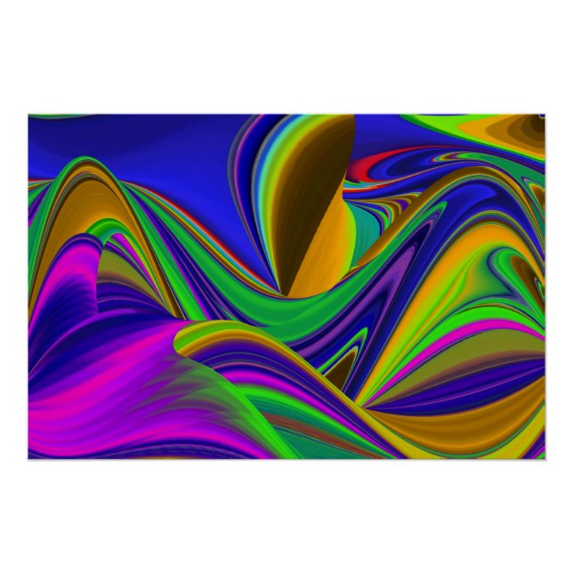 Póster Summerrainbow , Resumen del Rainbowart 3D (Anverso)