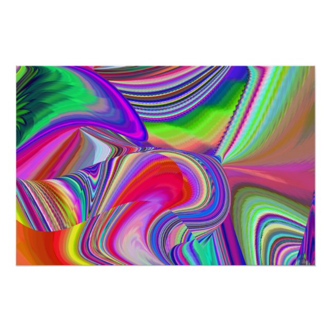 Póster Summerrainbow , Resumen del Rainbowart 3D (Anverso)