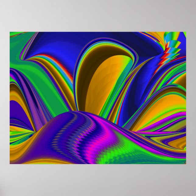 Póster Summerrainbow , Resumen del Rainbowart 3D (Frente)