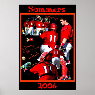 Póster Summers Poster de Béisbol Freshman