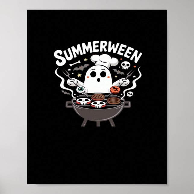 Póster Summerween BBBQ Funny (Frente)