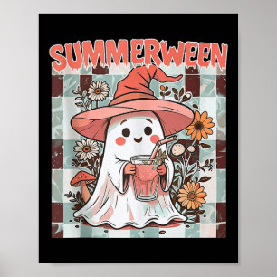 Póster Summerween Funny Halloween Fall Trending Design Ta