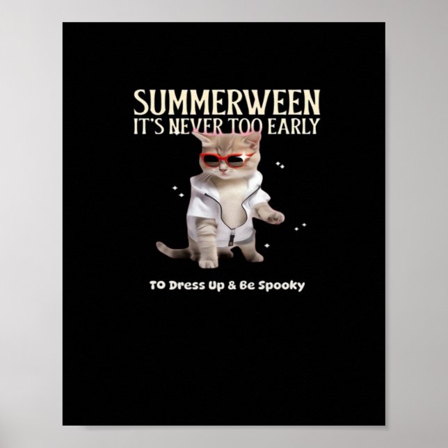 Póster Summerween Nunca es demasiado temprano para ser un (Frente)