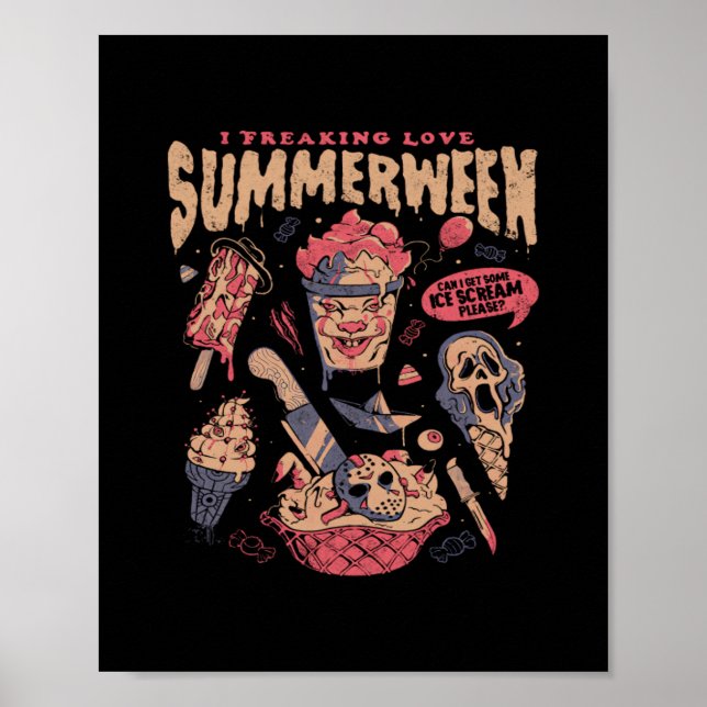 Póster Summerween - Películas de terror góticas divertida (Frente)
