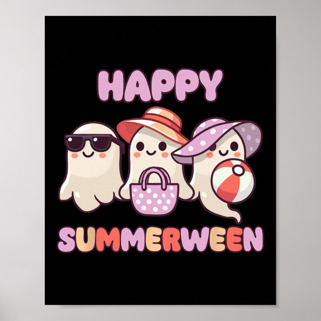 Póster Summerween Summer Halloween Ghost (Frente)