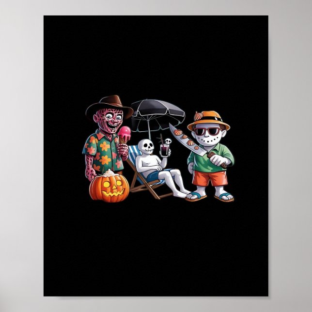 Póster Summerween - Summerween Beach - Summerween Witch - (Frente)