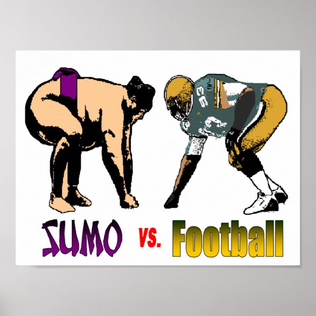 Póster Sumo vs. Poster de fútbol (Frente)