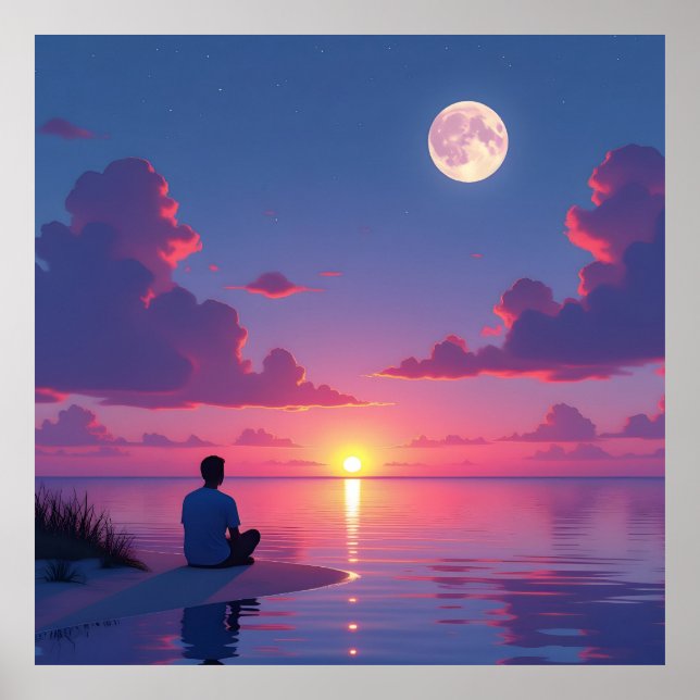 Póster Sun and moon (Frente)