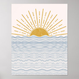 Poster Sun, arte de pared Sun, Poster Sunrise, imp