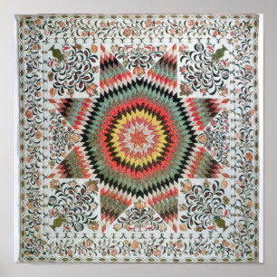 Póster Sun de levantamiento o "estrella de Bethlehem