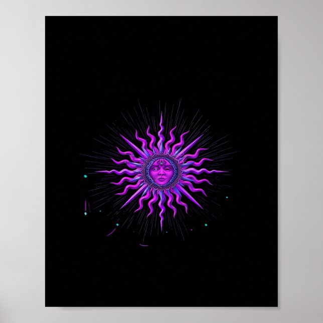 Póster Sun - Gráfico de Whimsigoth (Frente)