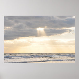 Póster Sun inspirador irradia el poster de despedida de