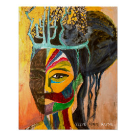 Póster "Sun & Moon Making Love" Original Art Print