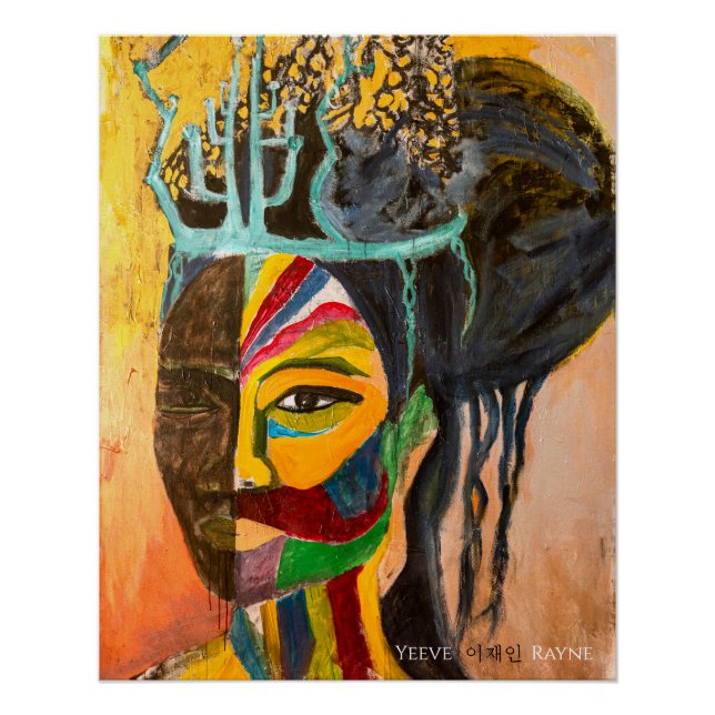 Póster "Sun & Moon Making Love" Original Art Print (Anverso)