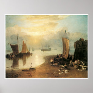 Póster Sun que sube a través del vapor, J.M.W. Turner