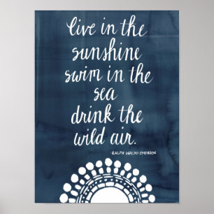 Póster Sun Quote I