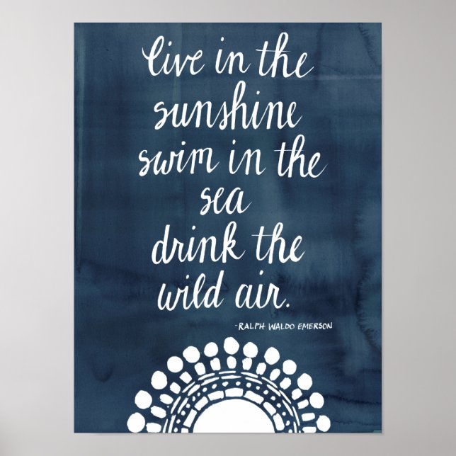 Póster Sun Quote I (Frente)