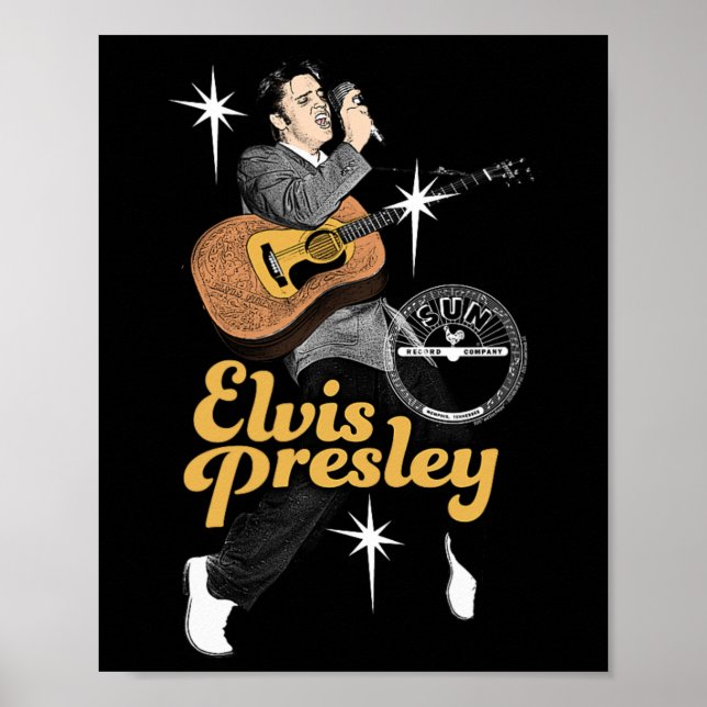 Póster Sun Records X Elvis Presley Bailando con estrellas (Frente)
