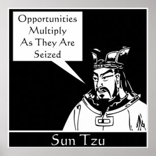 Póster Sun Tzu - Estratega militar chino