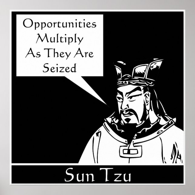 Póster Sun Tzu - Estratega militar chino (Frente)