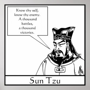 Póster Sun Tzu - Estratega militar chino