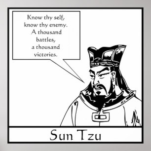 Póster Sun Tzu - Estratega militar chino
