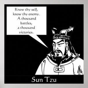 Póster Sun Tzu - Estratega militar chino