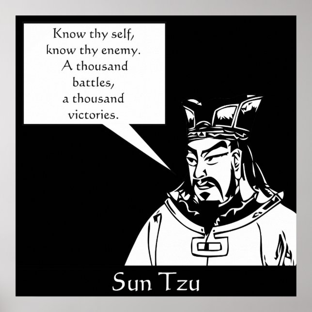 Póster Sun Tzu - Estratega militar chino (Frente)