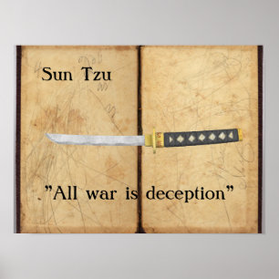 Póster Sun Tzu - Toda guerra es engaño