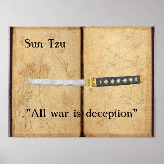 Póster Sun Tzu - Toda guerra es engaño