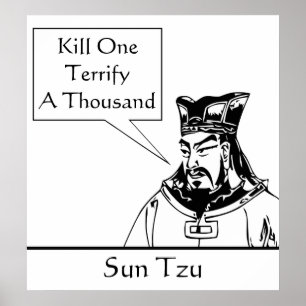 Póster Sun Tzu y Cita
