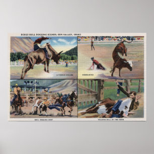 Póster Sun Valley, escenas de persecución de IDRodeo Bull