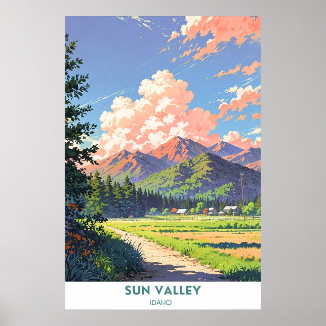 Póster Sun Valley, Idaho (Frente)