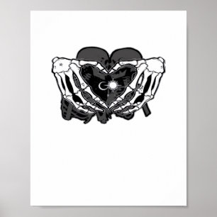 Póster Sunand~1 - Manos Skeleton Heart