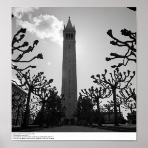 Póster Sunburst, Sather Tower, febrero de 1966