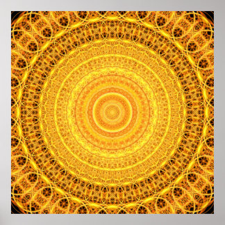 Póster Suncatcher Mandala